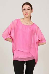 Frayed Hem Silky Top New Colours now in!