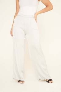 TWO POCKET SILK SATIN TROUSER by Sugar Babe Now reduced