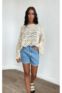 Cropped Crochet Top 2
